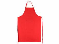 Tablier de cuisine 60x90 cm toile coton pure kitchen apron rouge