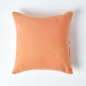 Taie d'oreiller en lin lavé Orange – 40 x 80 cm