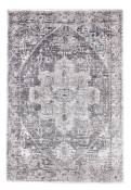 Tapis d'orient vintage tissé plat gris 075x140 cm