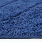 Tapis de bain pur Coton haut de gamme 2 pièces Bleu Roi - Bleu Royal - Homescapes