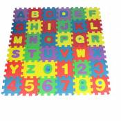 Tapis de protection, tapis puzzle, tapis pour enfants avec lettres et chiffres, tapis de jeu antidérapants - tapis de jeu pour bébés et tout-petits