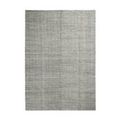 Tapis en laine gris 140x200 cm Moiré Kelim - Hay