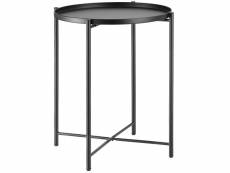 Tectake table d’appoint chester 45,5x45,5x53cm - noir 404185