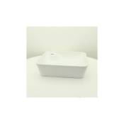 Vasque pour salle de bain Carrée - Céramique Blanc