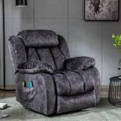 Verslife - Fauteuil relaxant électrique, Fauteuil inclinable de massage, fauteuil à loisir avec fonction de chaleur et de vibration, fauteuil canapé