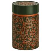 Zen Et Ethnique - Petite boite Mandala fond gris pour le thé Contenance 150 gr