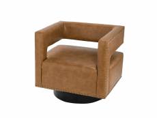 Chaise moderne en cuir avec dossier ouvert 3d et base