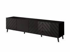 Chloe - meuble tv - 200 cm - style contemporain - bestmobilier - noir