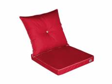 Coussin de remplacement pour chaise, fauteuil jardin 60 x 60 cm – rouge piment CR05