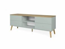 Dot - meuble tv en bois 4 tiroirs l162cm - couleur - vert d'eau 9001664676