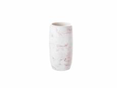 Gobelet marbre rose parme 7.5x10.5cm