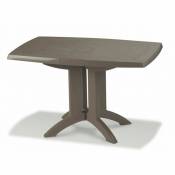 Grosfillex - table vega 118x77x72 cm coloris taupe