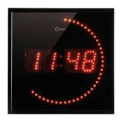 Horloge à led - studio Orium 2 en 1 - Led rouge - Aluminium - 220 v
