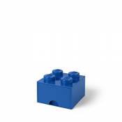 Lego Brick with 1 Drawer with 4 Knobs, in Blue