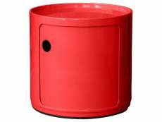 Meuble conteneur de rangement - 1 tiroir - caracas rouge
