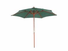 Parasol florida, parasol de jardin parasol de marché, ø 3m polyester/bois ~ vert olive