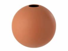 Paris prix - vase design "boule céramique" 25cm rouille