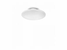 Plafonnier blanc smarties bianco 3 ampoules diamètre 14 cm