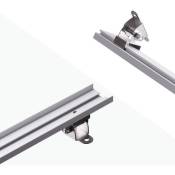 Profilé orientable en aluminium pour lèche-mur led