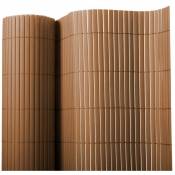Protection anti regard Pour jardin et balcon Ultra résistant PVC Bambou Marron 150 x 300 cm - Marron
