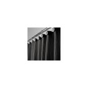 Rideau de Douche de Luxe – Rideau Baignoire léger et Facile d'entretien – Rideau de Douche Tissu à l'aspect gaufré – Noir 180180CM
