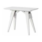 Table d'appoint en chêne blanc 25 x 53 cm Arco - Design
