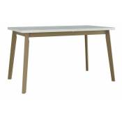 Table Victorville 130, Blanc, 75x80x140cm, Allongement,