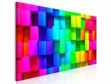 Tableau colourful cubes (1 part) narrow taille 150