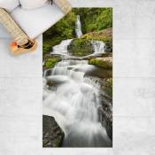 Tapis en vinyle - Upper Mclean Falls In New Zealand - Portrait 2:1 Dimension HxL: 80cm x 40cm