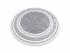 Tapis gloss cercle moderne 2813 27 élégant, cadre, grec gris cercle 120 cm