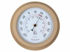 Thermomètre extérieur - 22cm - métal - marron "lily"