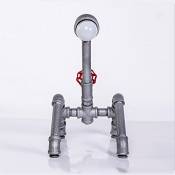 TOYM UK Style industriel Creative Pipeline Robot Lampe