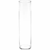 Vase cylindre verre H60cm Atmosphera créateur d'intérieur - Transparent
