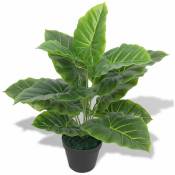 Vidaxl - Plante Taro artificielle avec pot 45 cm Vert