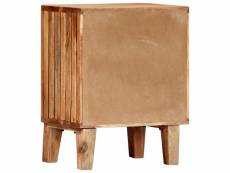 Vidaxl table de chevet 40 x 30 x 50 cm bois d'acacia massif 282738
