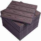 Woltu - Dalle de terrasse en composite bois-plastique.