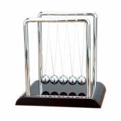 Xinuy - Boules d'équilibre de berceau de Newton, boule de pendule d'équilibre en métal de bureau portable pour la décoration de bureau de jeux de