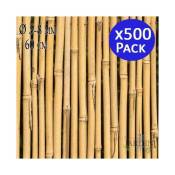 500 x Tuteur en Bambou 60 cm, 5-8 mm. Baguettes de