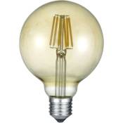 Ampoule globe led E27 Déco filament 420 lm 6W jaune