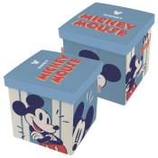 Arditex - Tabouret de Rangement cube Disney Mickey
