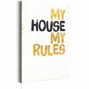 Artgeist Tableau - Ma maison: My house, my rules 40x60