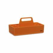 Bac de rangement Toolbox / Compartimenté - 32 x 16 cm - Vitra orange en plastique