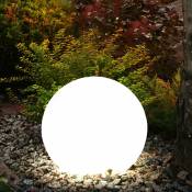 Boule lumineuse solaire boule de jardin lumière solaire led décoration de jardin boule solaire pour l'extérieur 15 cm, avec piquet de sol et support