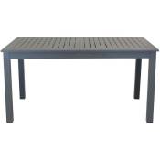 Caesaroo - Table d'extérieur 150x90 cm Rodi extensible en aluminium peint Taupe Aluminium