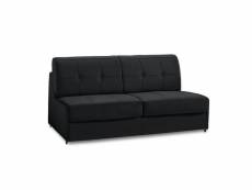 Canapé lit compact 2-3 places denso express 120cm cuir vachette noir matelas 18cm 20100845893