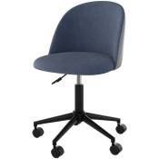 Chaise de bureau Jane bleu et gris - Bleu