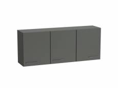 Elément meuble pont 3 portes smart largeur 150 cm coloris gris graphite mat 20100893763