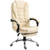 HOMCOM Fauteuil de bureau fauteuil manager grand confort