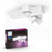 Hue White & Color Ambiance Centris 3 Spots - Blanc, compatible Bluetooth, fonctionne avec Alexa, Google Assistant et Apple Homekit - Philips