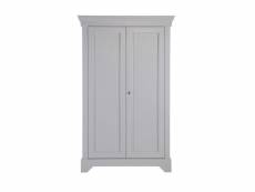Isabel - armoire classique pin massif - couleur - gris béton 378562-BET